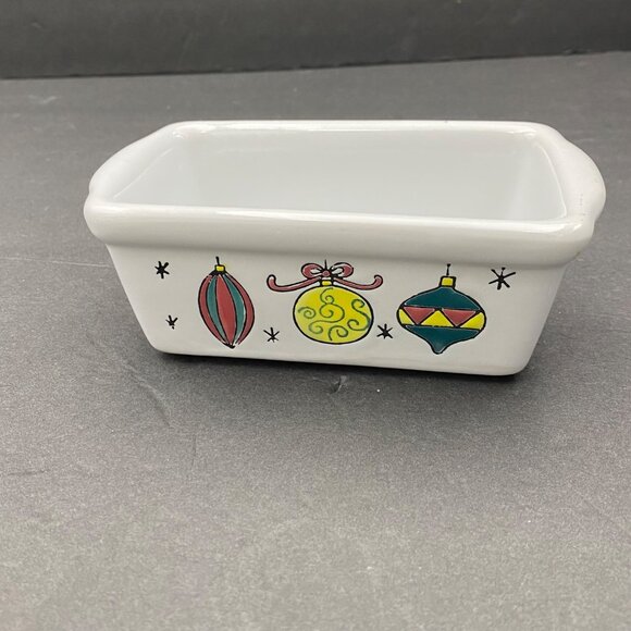 Christmas Loaf Pans Garden Ridge Mini Ceramic Snowman lot‎ of 2 VTG 6x3.5x3 - Picture 14 of 16